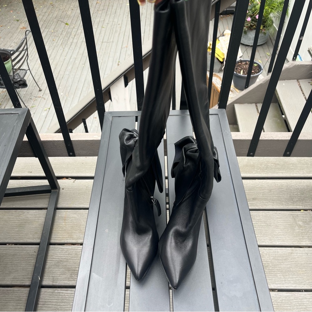 Aminah Abdul Jallil, Knee High Boots,  Black. Sz 6. New with defect - Picture 14 of 16